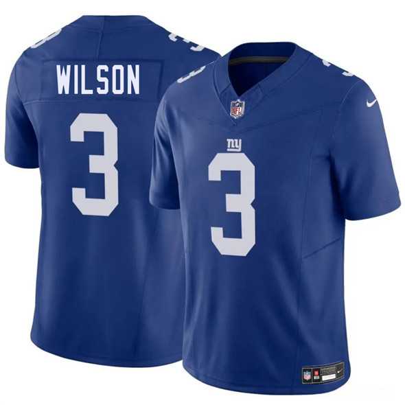 Men & Women & Youth New York Giants #3 Russell Wilson Blue 2025 F.U.S.E. Vapor Untouchable Limited Stitched Jersey->new york giants->NFL Jersey